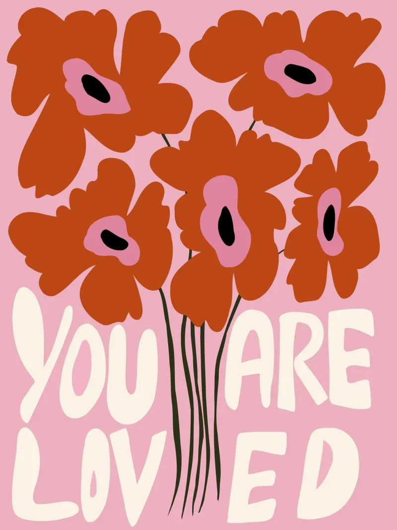 You are loved canvas by Miho Art Studio