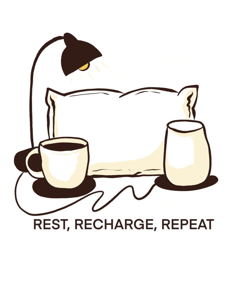 Rest, Recharge, Repeat plexiglass da edsonramosart