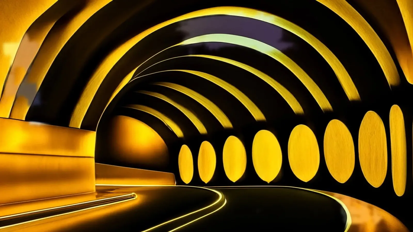 Nel tunnel_2 pellicola backlit da Abstract Art by LK