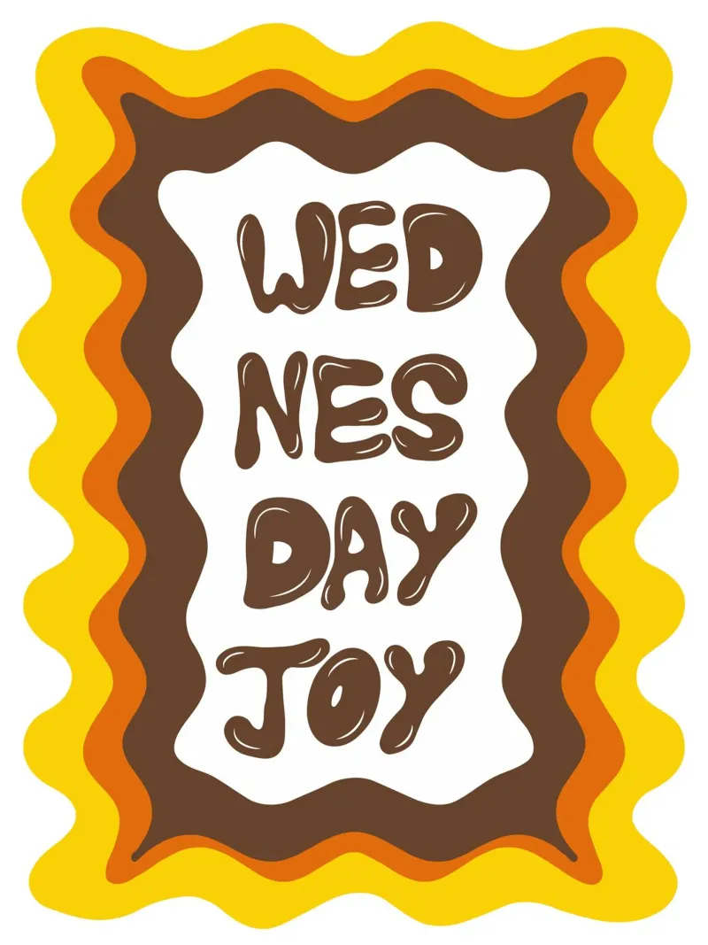 Wednesday-Joy canvas by Miho Art Studio