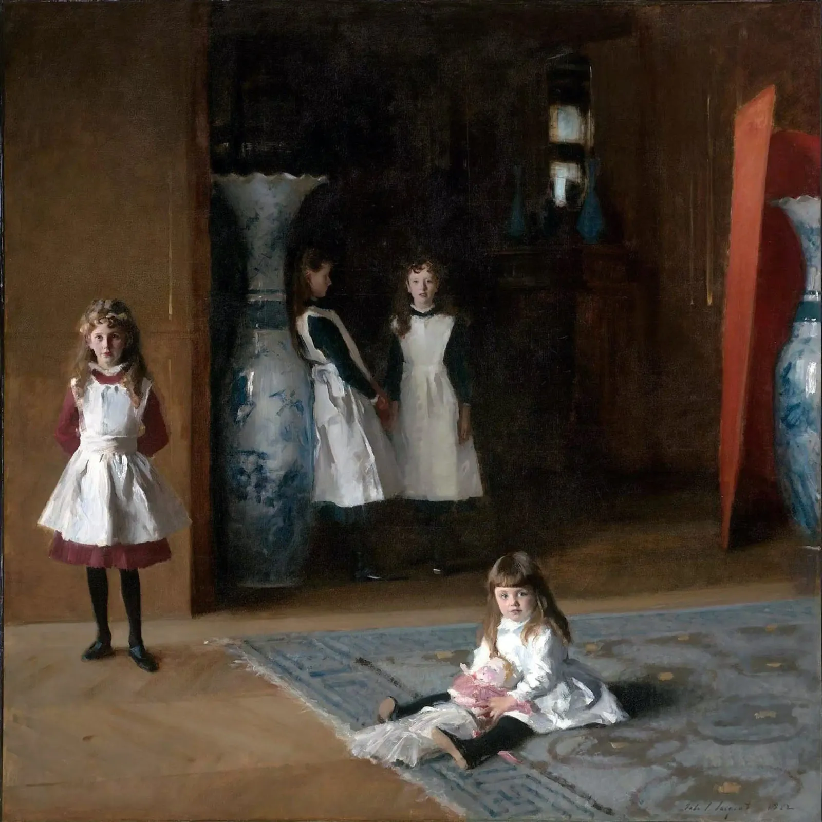 John Singer Sargent - The Daughters of Edward Darley Boit canvas with Floater frame by Timeless Artworks