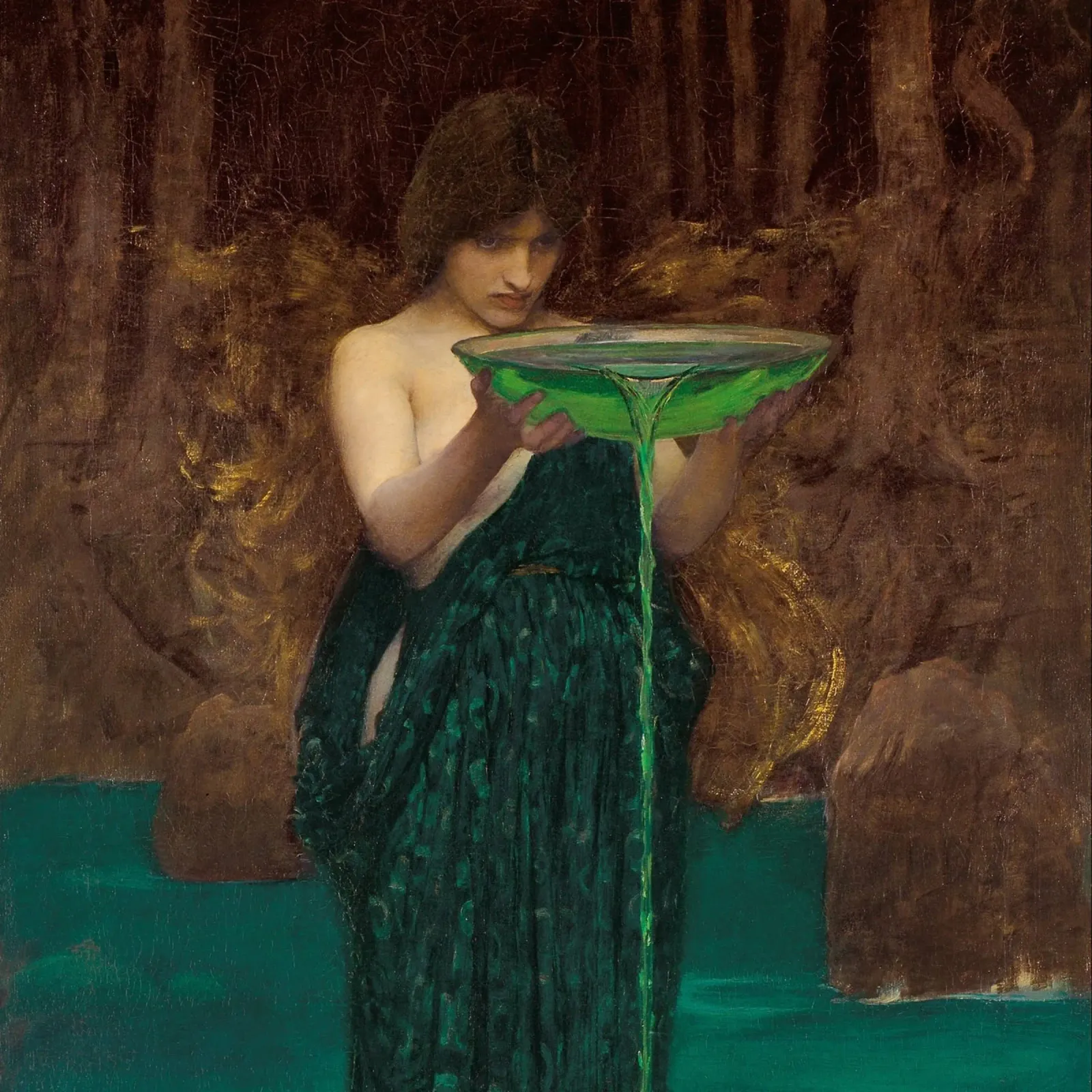 John William Waterhouse - Circe Invidiosa, 1892 pellicola backlit da Timeless Artworks