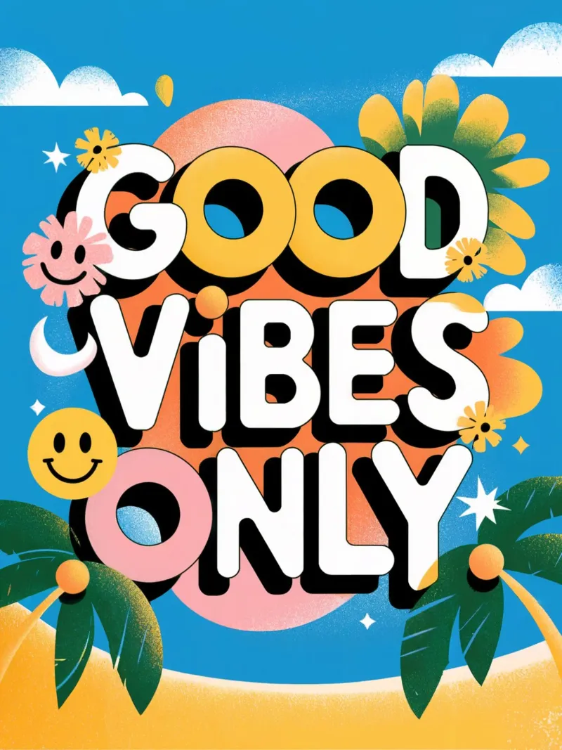 Nur gute Vibes Hahnemühle von logic