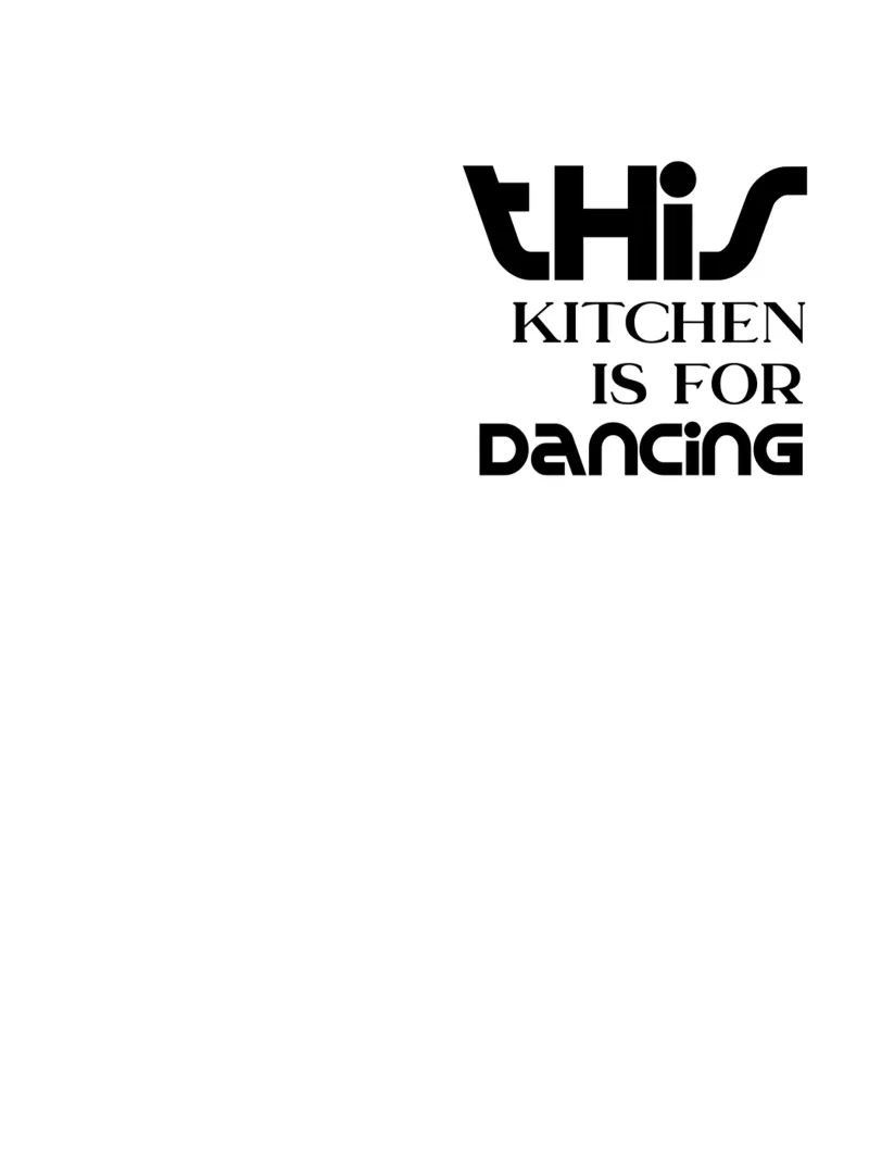 Questa cucina è per ballare Semplice tipografia minimalista pellicola backlit da YV TYPOGRAPHY