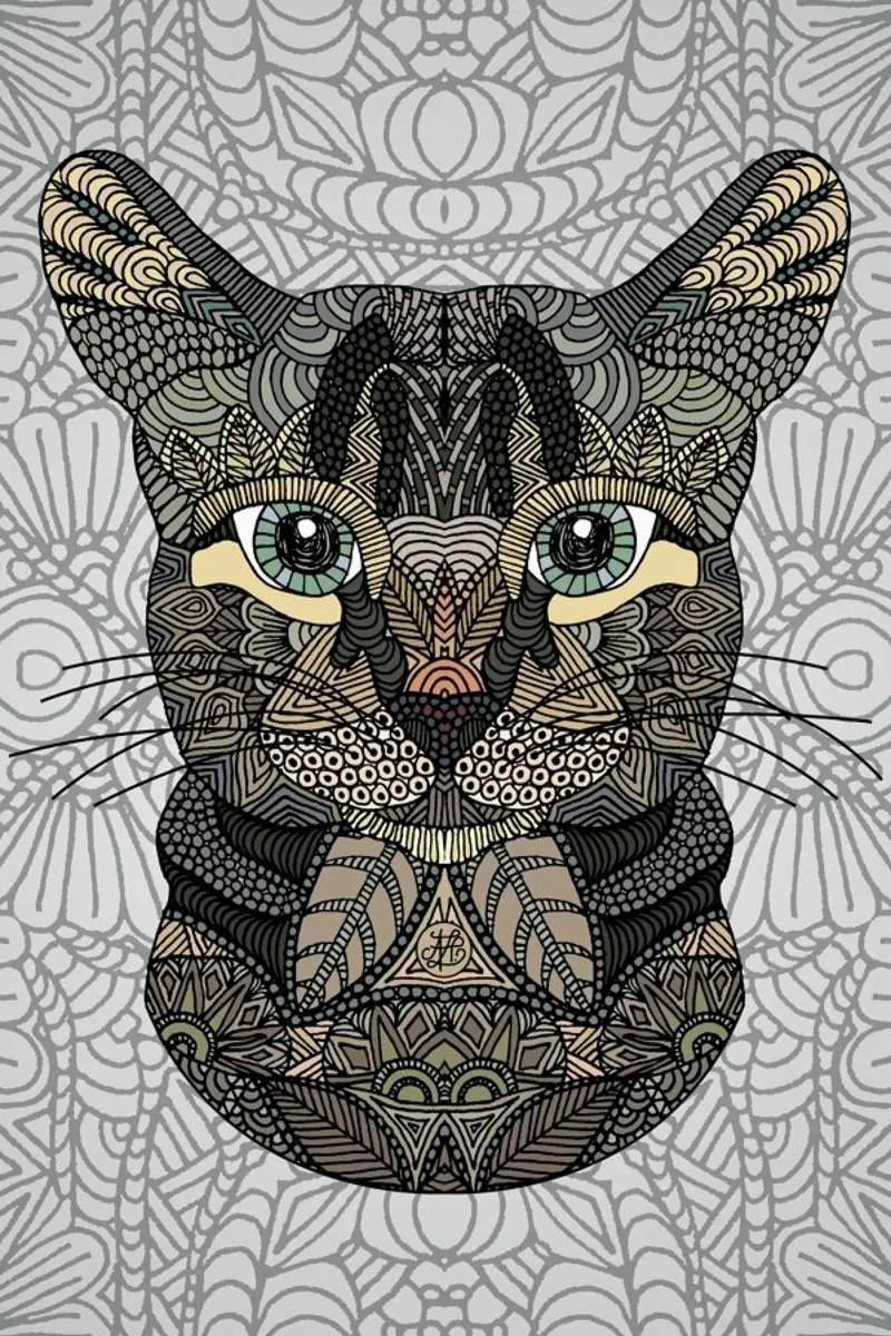 Tabby Cat plexiglass da Angelika Parker