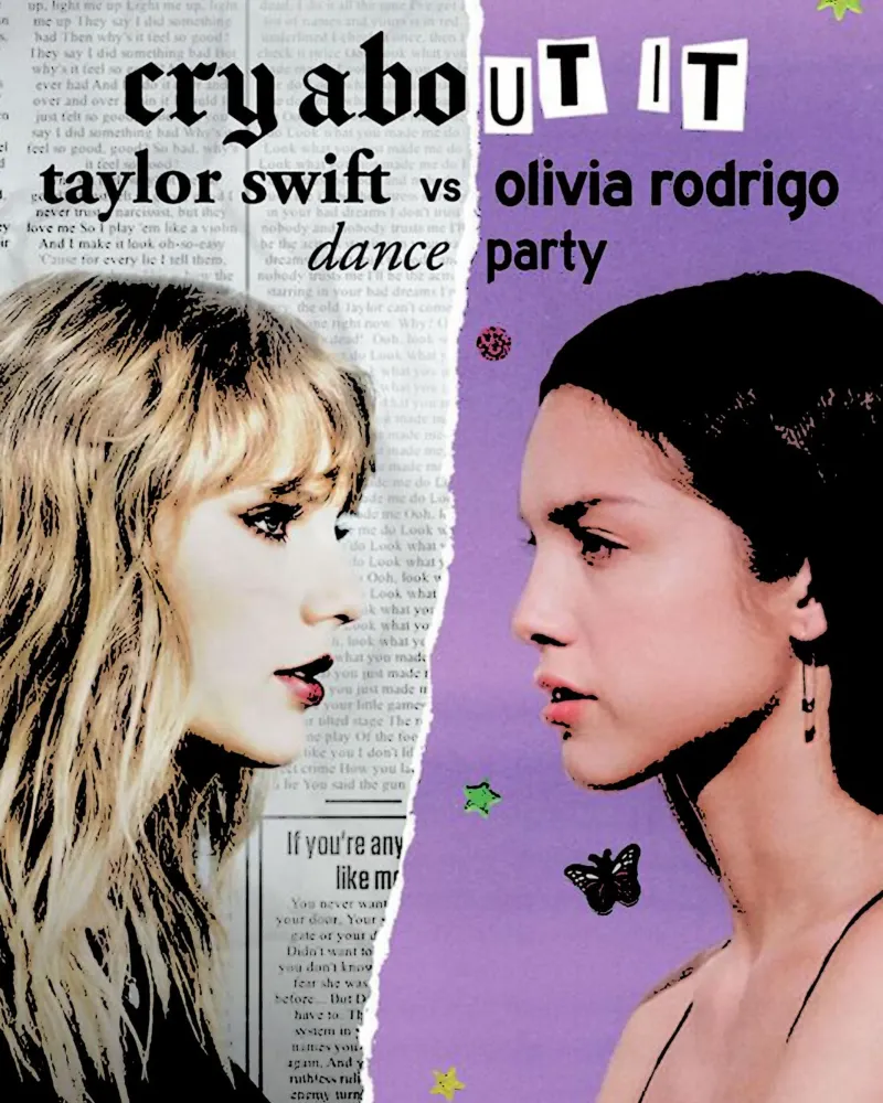 Taylor Swift e Olivia Rodriguez pellicola backlit da music soul