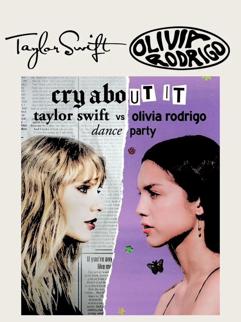 Taylor Swift e Olivia Rodriguez 2 pellicola backlit da music soul