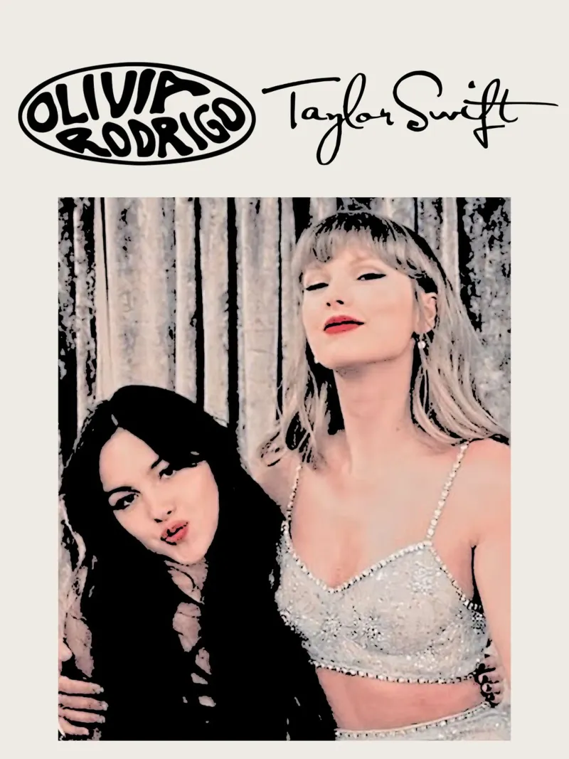 Taylor Swift e Olivia Rodriguez Arte pellicola backlit da music soul