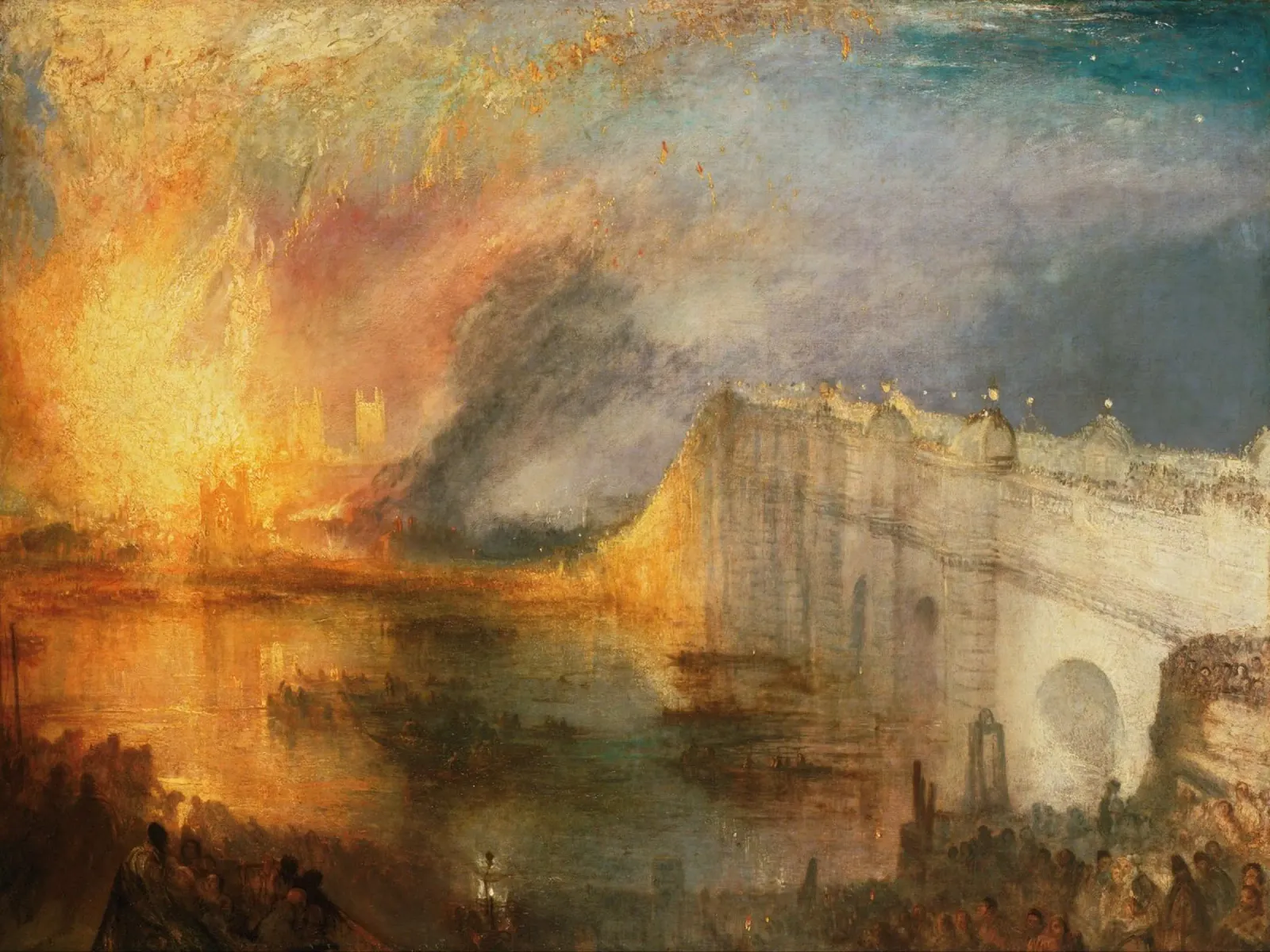 William Turner - L'incendio delle Camere del Parlamento carta hahnemühle da Timeless Artworks