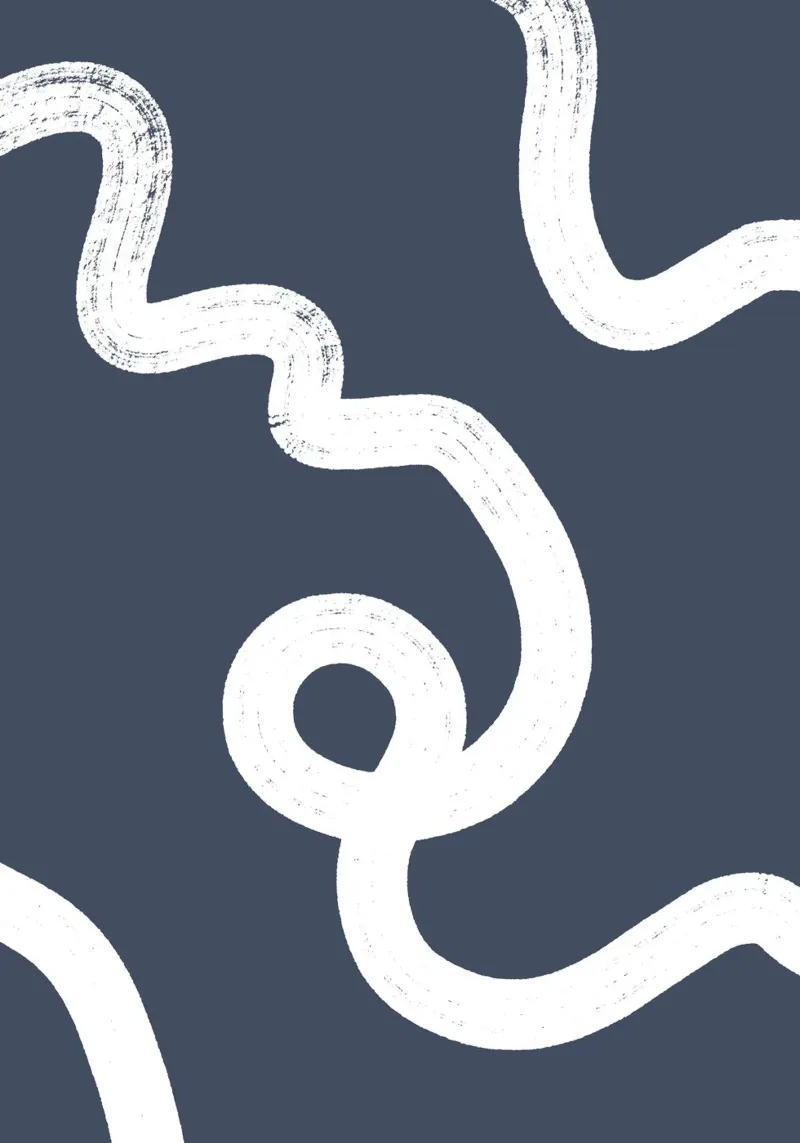 Abstract indigo lines alluminio dibond da BAINAI