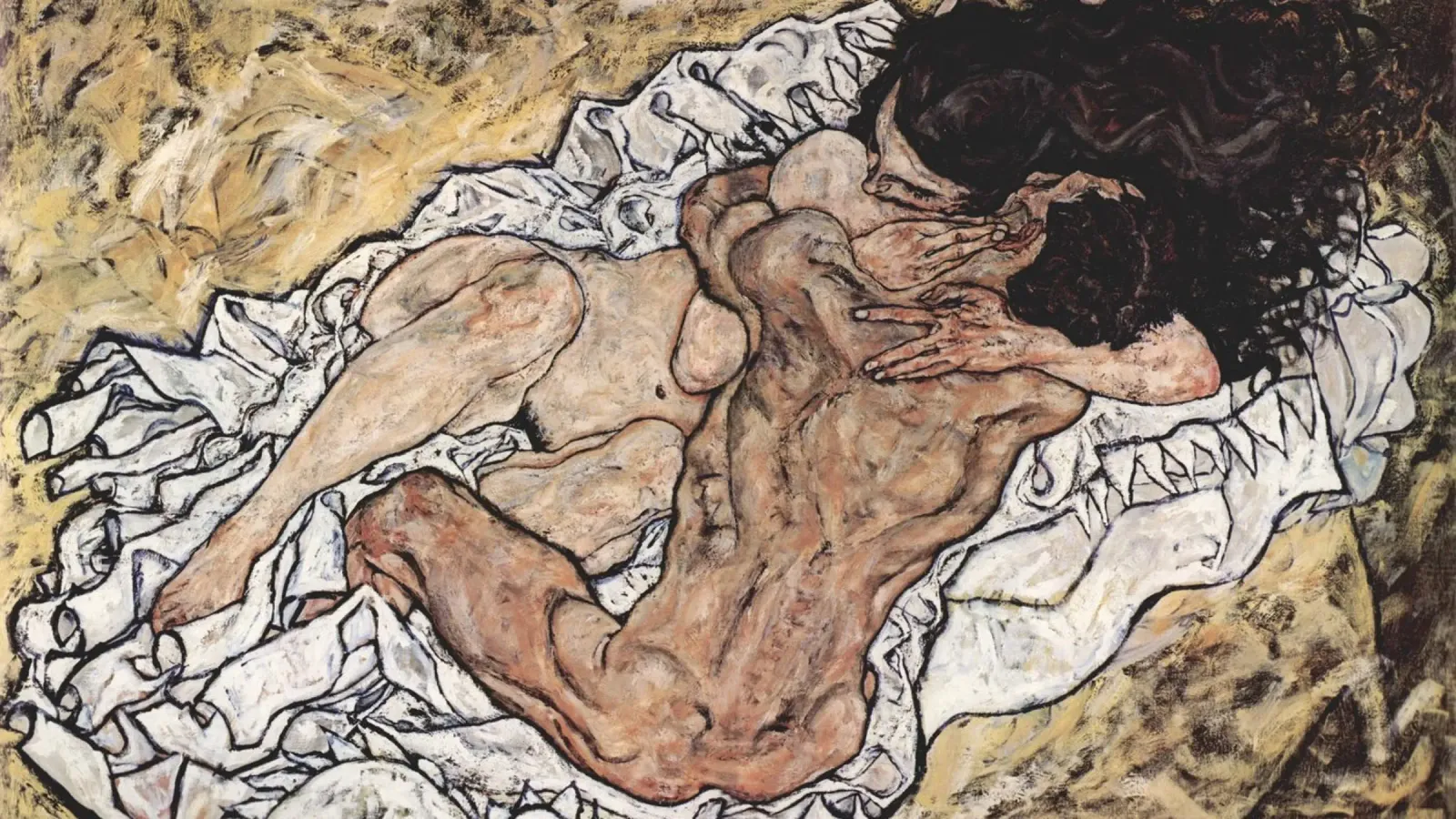 Egon schiele - L'abbraccio pellicola backlit da Timeless Artworks