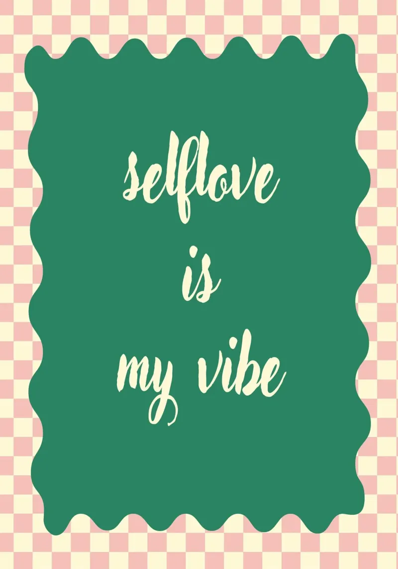 Selflove is my vibe alluminio dibond da Poster Print Studio