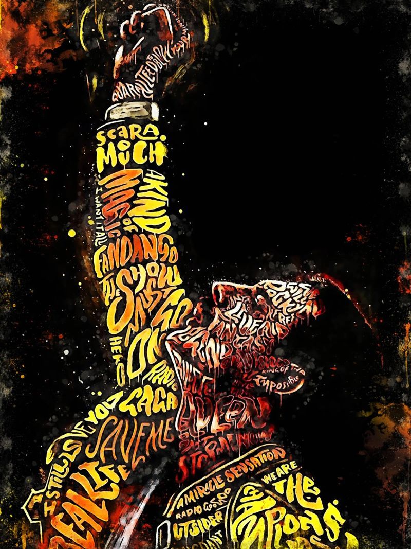 Freddie Mercury queen band Poster von music soul
