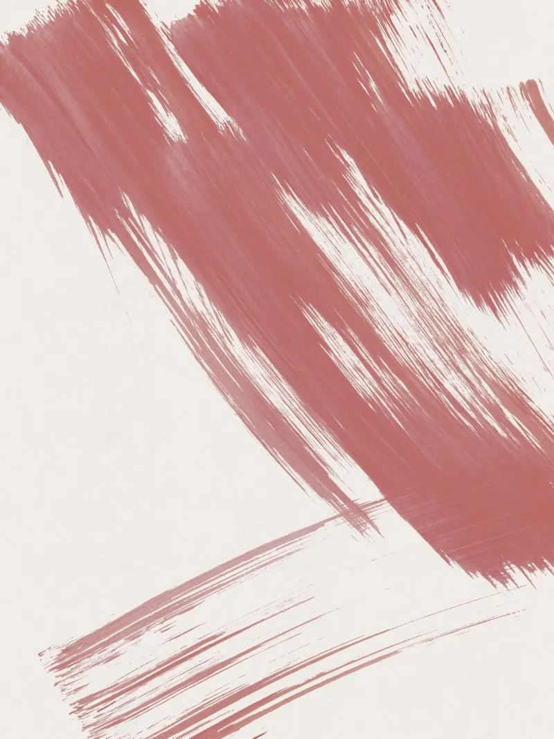 Strokes 16 | Dusty Rose Brushstroke Abstract Leinwand von sabidussi