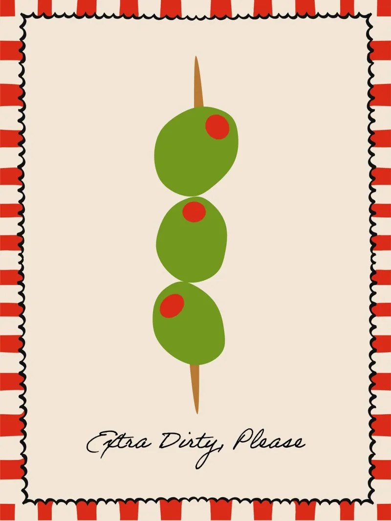 Olive Art, Extra Dirty Please pellicola backlit da Peaches Art Prints