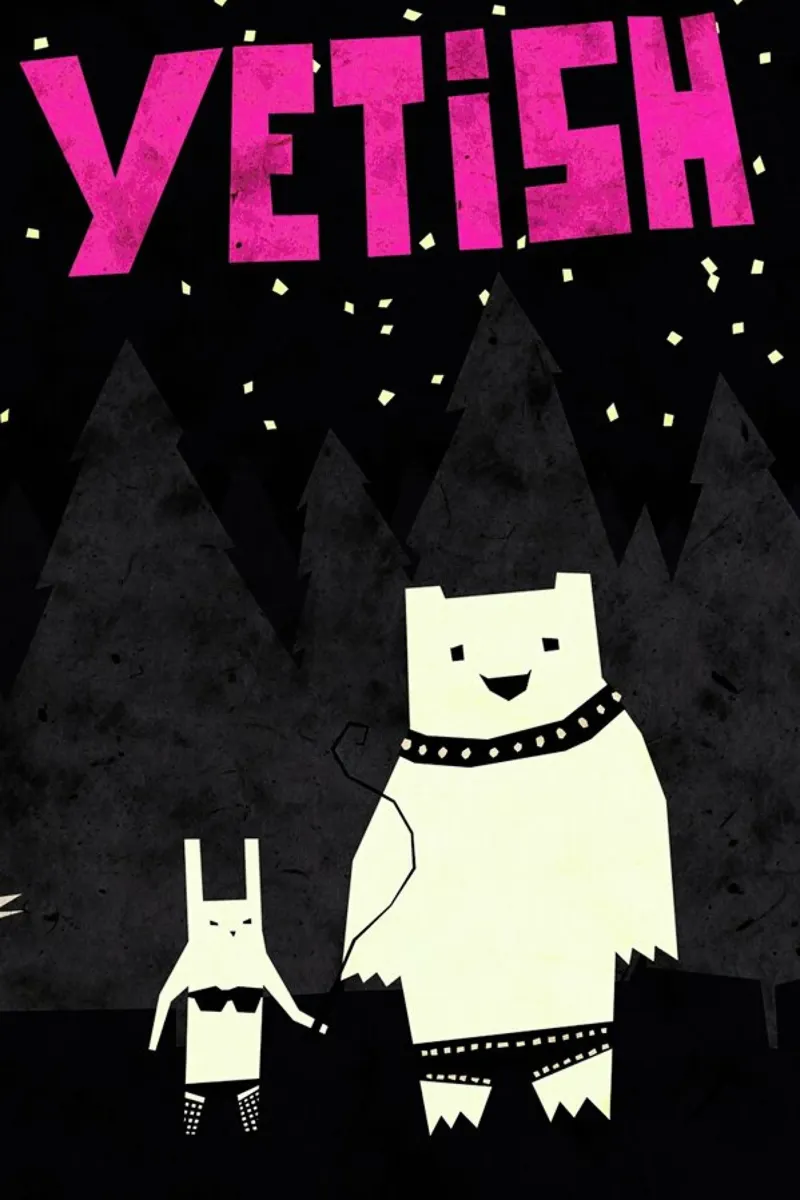 Yetish poster con telaio in alluminio da Yetiland