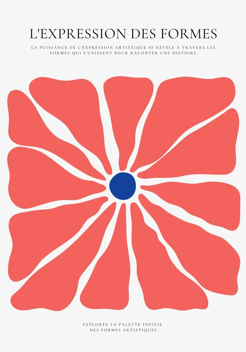 Dansende bloem canvas met Baklijst van RS LAB STUDIO