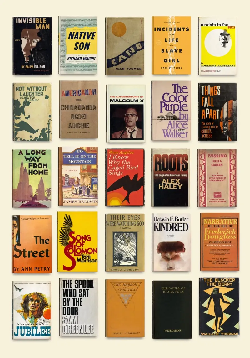 Letteratura nera - Storia nera - BLM Books poster con telaio in alluminio da MissLiterarty