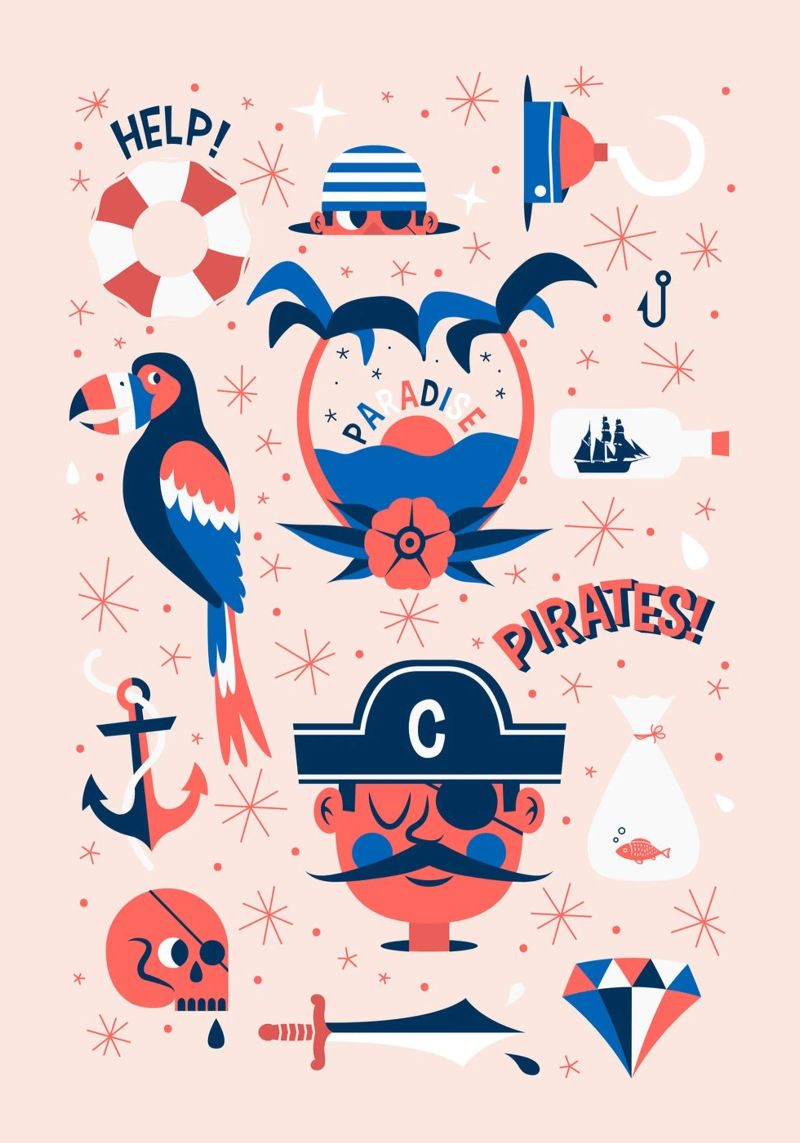 Pirates Flash Sheet pellicola backlit da The Poster Kid
