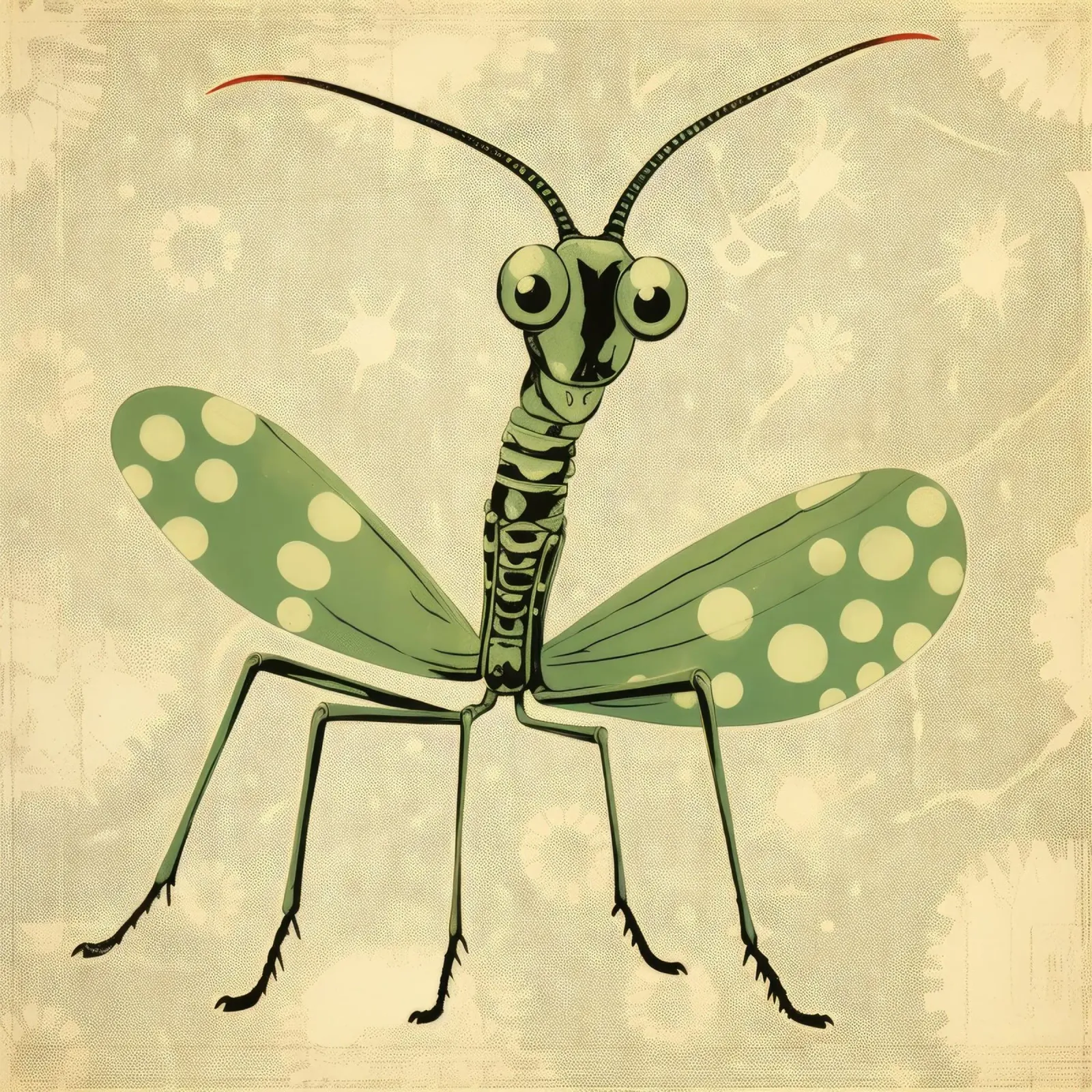 Mantide religiosa verde 2 pellicola backlit da Minimal Animal Art