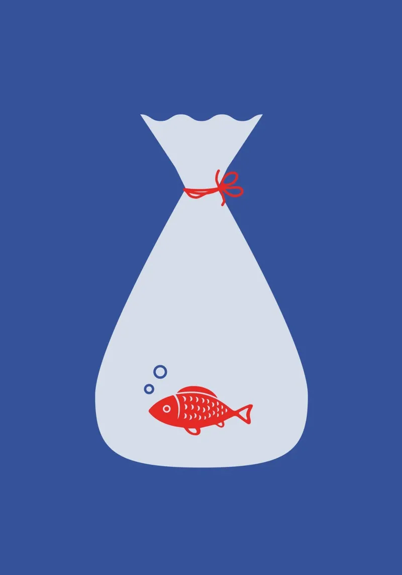 Goldfish is red pellicola backlit da The Poster Kid