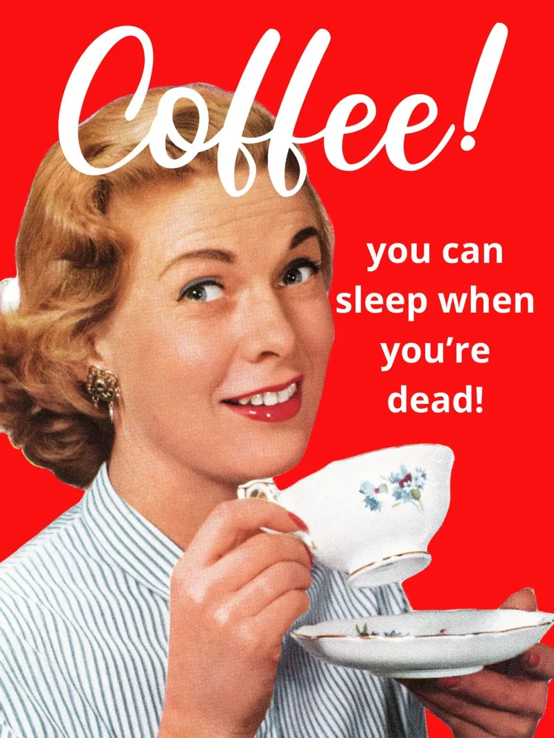 Coffee! you can sleep when you're dead! pellicola backlit da LisaArtes