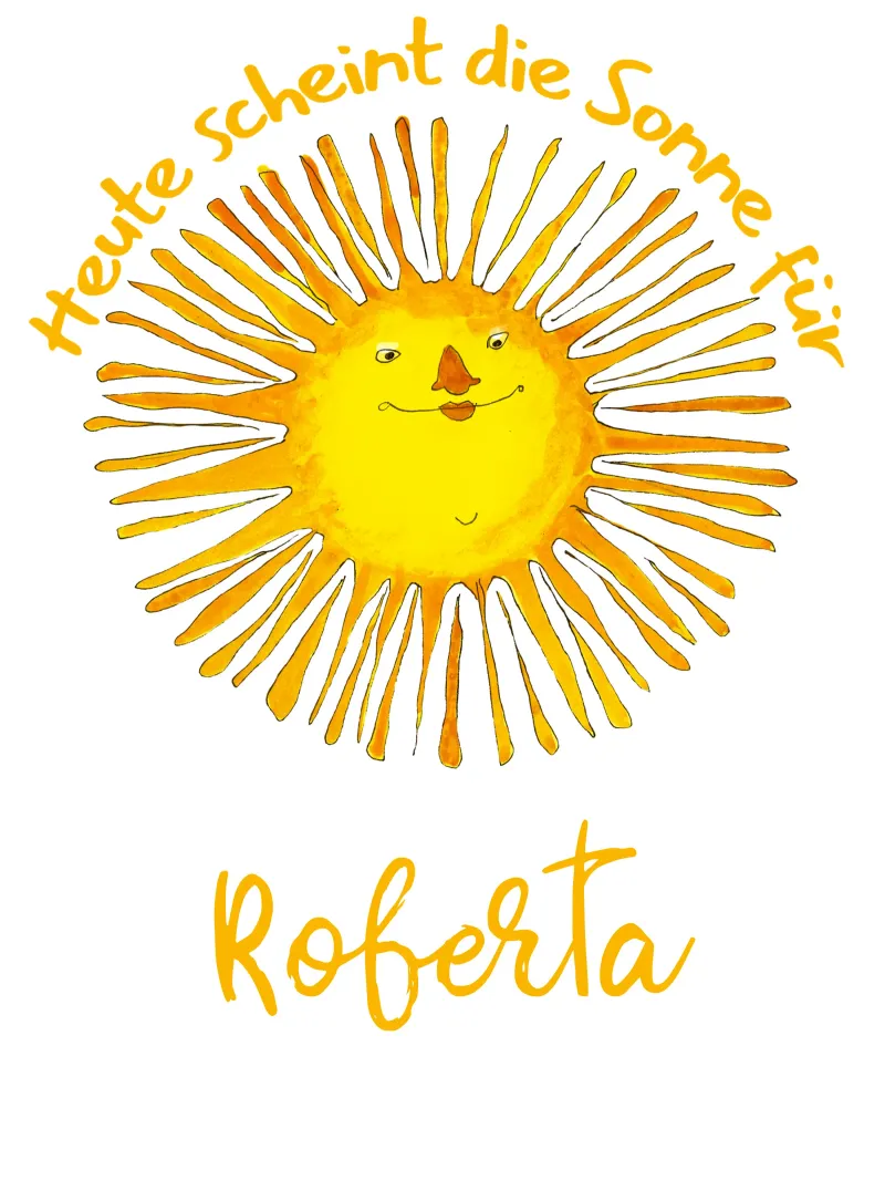 Il sole splende oggi poster con telaio in legno da Face & Content