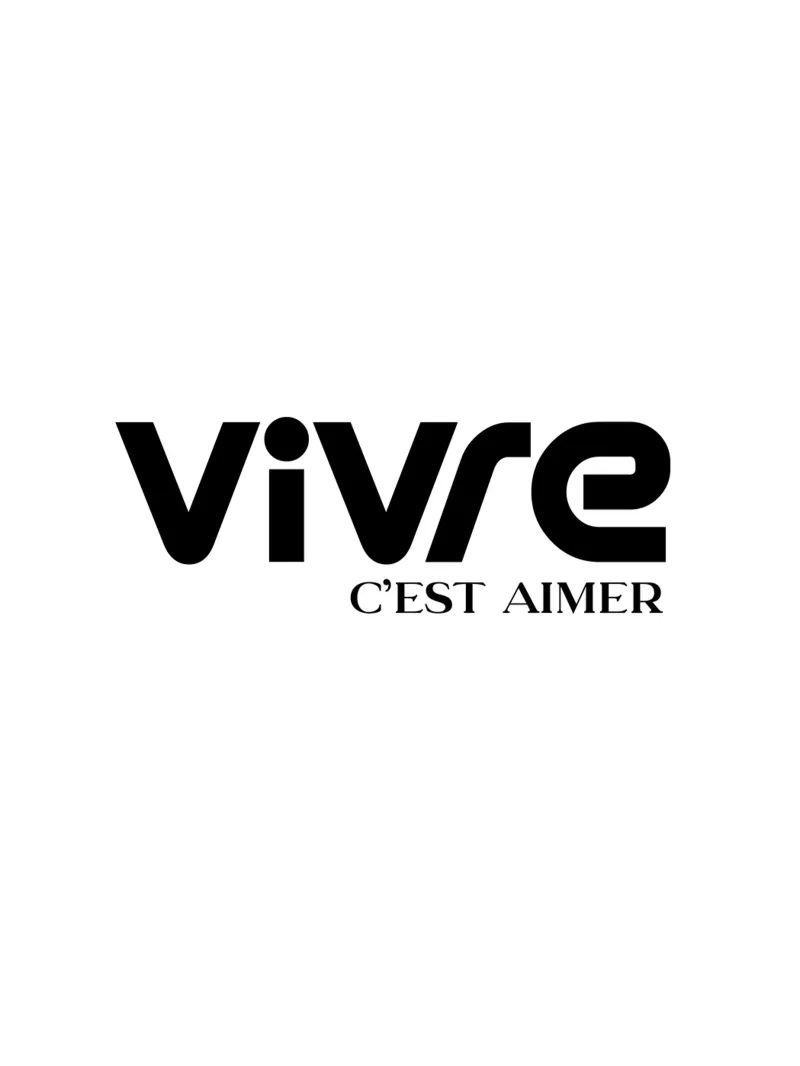 Vivre C'est Aimer Modern Minimalist Typography canvas by YV TYPOGRAPHY