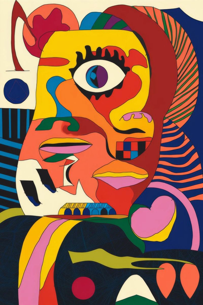 Gefragmenteerde visie poster van Monarco Virtuoso