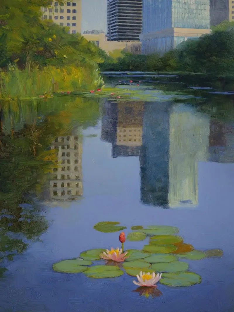 Ninfee moderne poster da Art Center