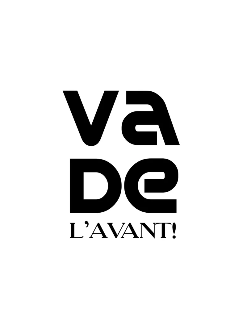 Va De L'avant Simple Minimalist Typography canvas by YV TYPOGRAPHY