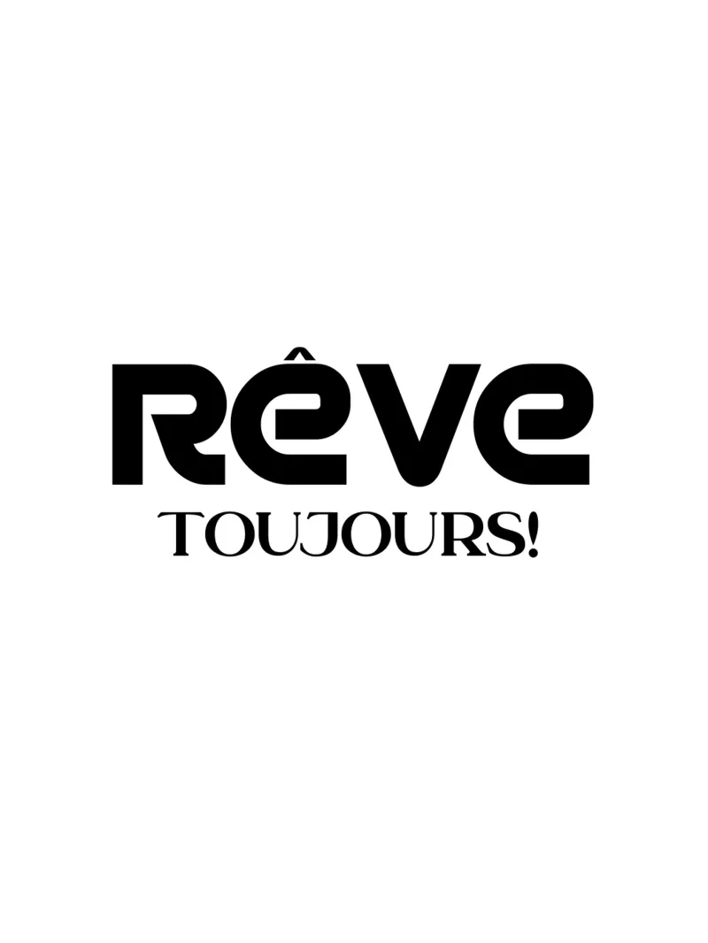 Reve Toujours Semplice Tipografia minimalista pellicola backlit da YV TYPOGRAPHY