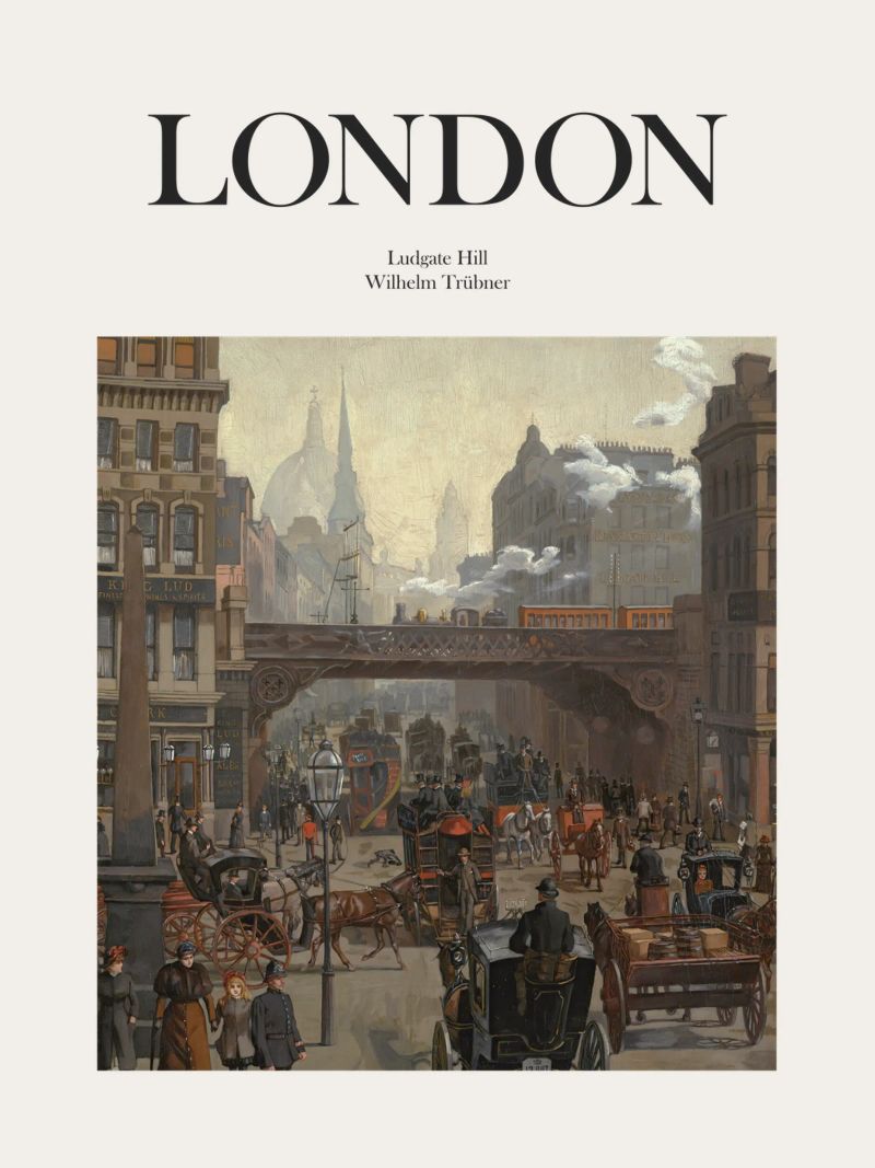 London, England Poster von Vintagrafica