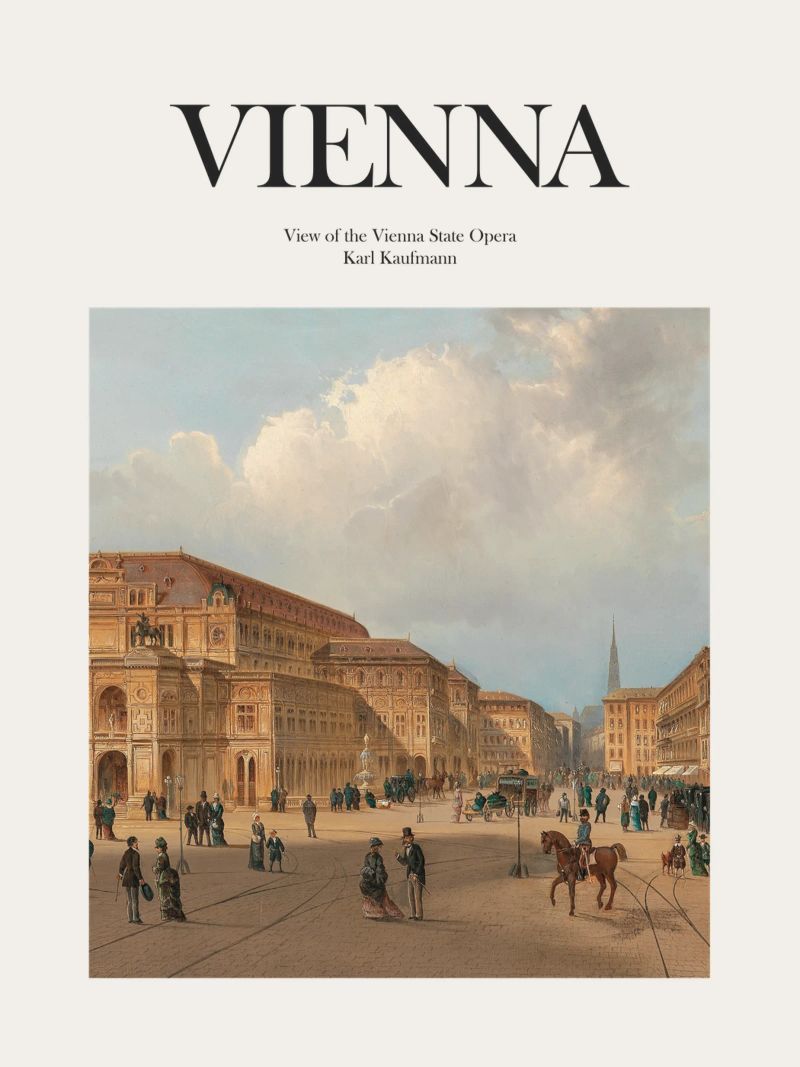 Wien, Österreich Poster von Vintagrafica