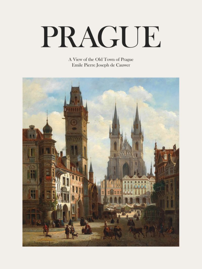 Prague, République tchèque poster de Vintagrafica