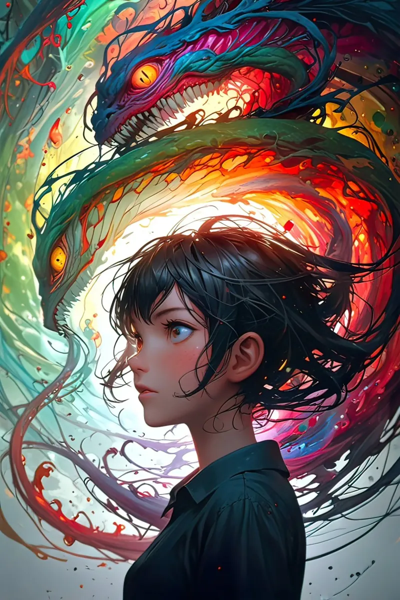 ragazza anime carina poster da 🎁 ARTVI-SHOP