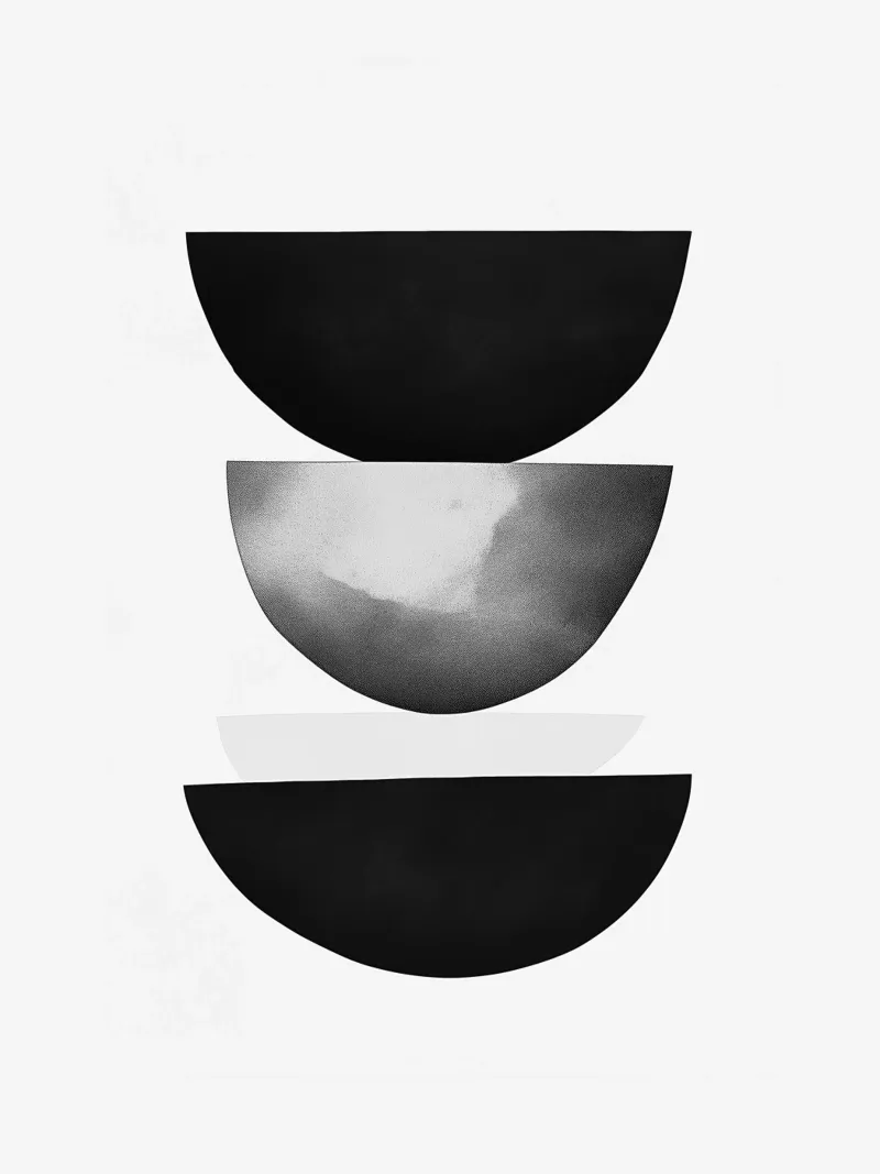 Painted pile poster by Katja Stehle Design