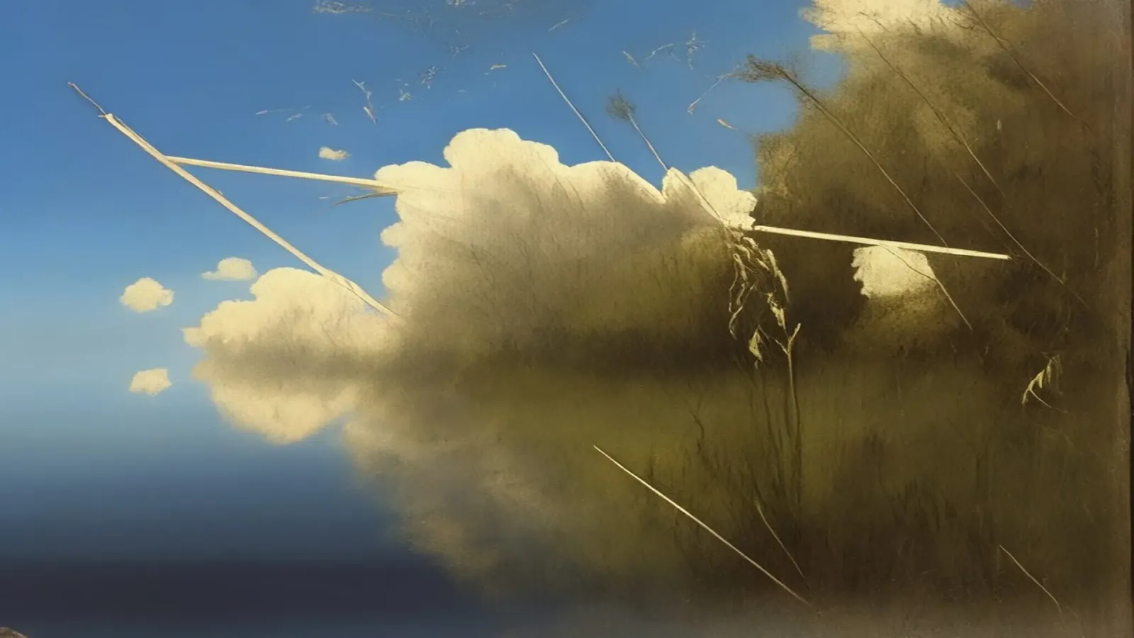 Vliegtuigen in de lucht_1 canvas met Baklijst van Impressionismus by LK