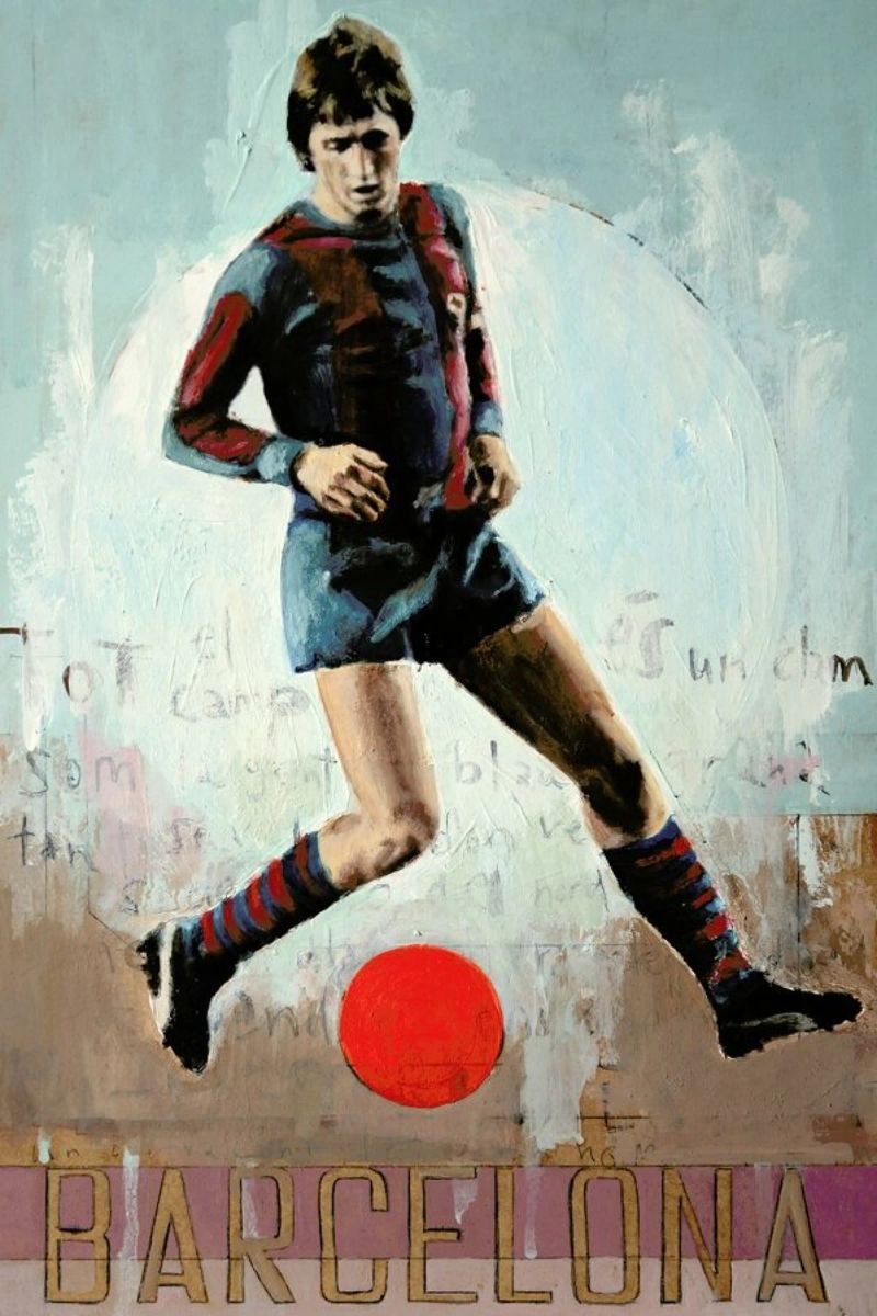 One Love Barca poster van David Diehl