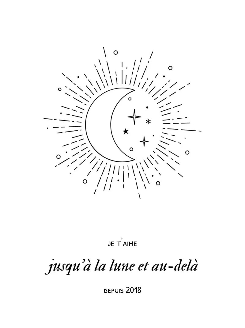 Jusqu'à la lune et au de-delà backlit film by Idées & Création