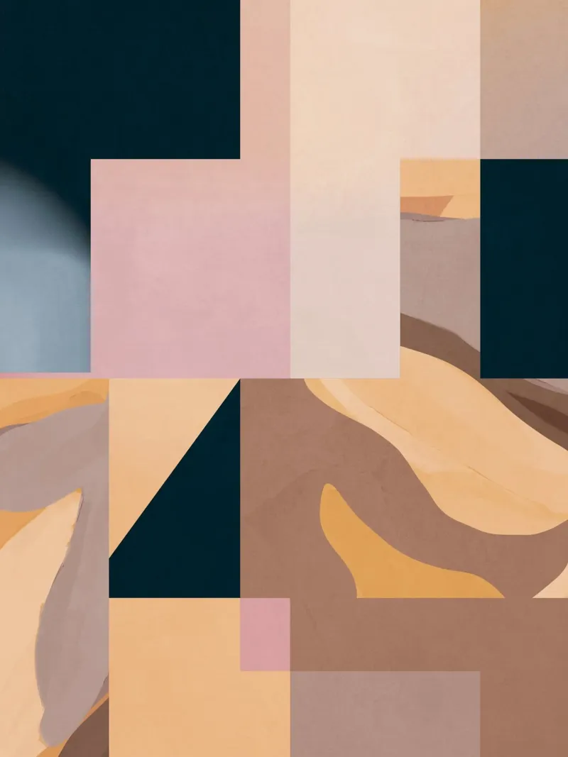 Modern Abstraction Mocha Mousse 2 canvas by Gaite