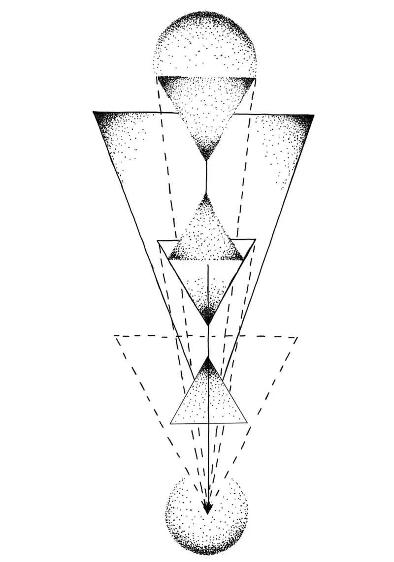 Lineart | TriangleMandala pellicola backlit da venten