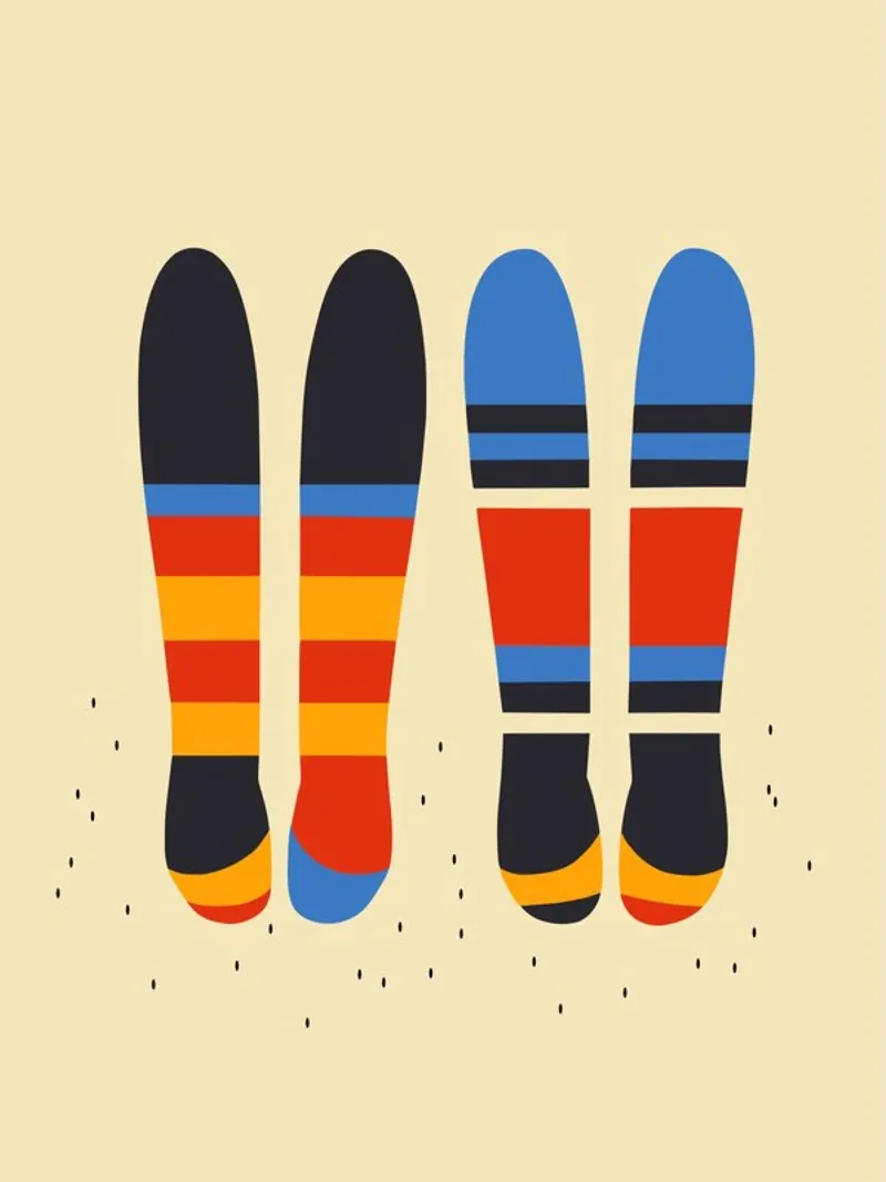 Happy Abstract Socks pellicola backlit da Hey Vincent