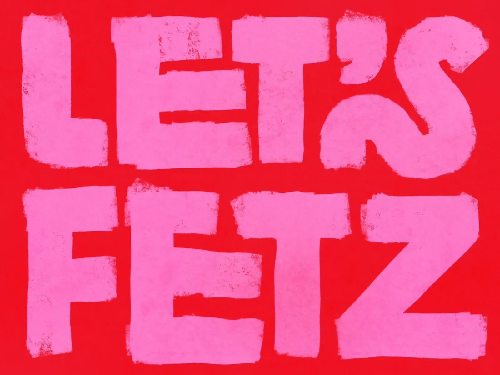 LET'S FETZ pellicola backlit da Katja Stehle Design