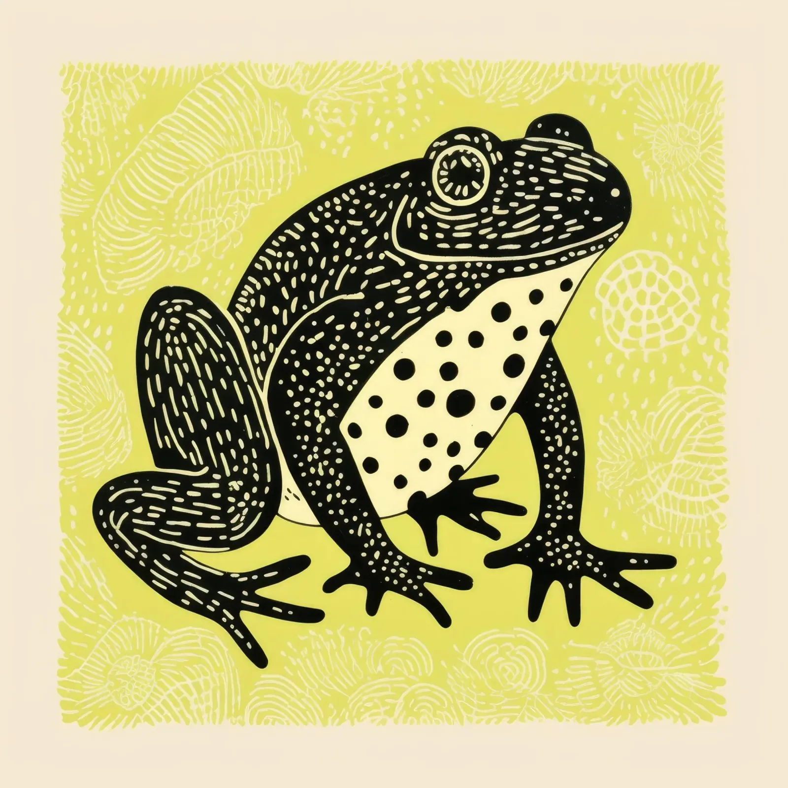 Sapo verde 1 hahnemühle de Minimal Animal Art
