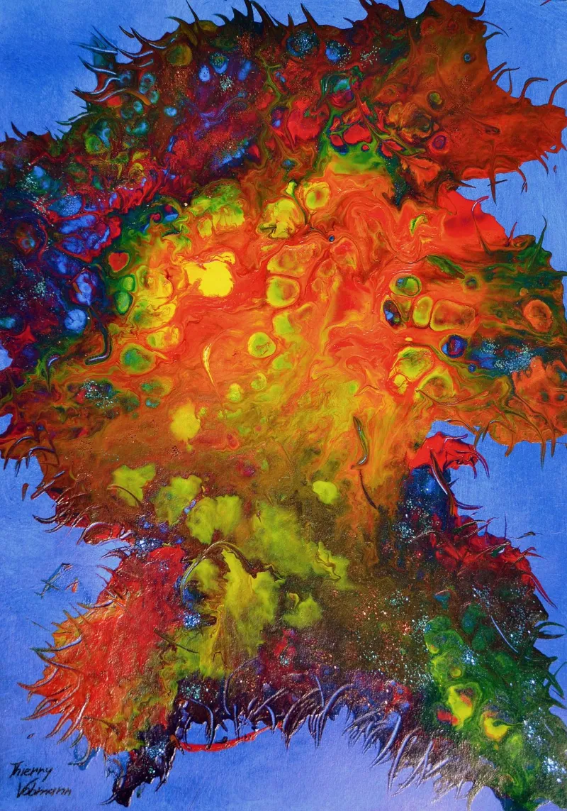 IDEAL GIFT 134 pellicola backlit da Thierry Vobmann Abstract painting