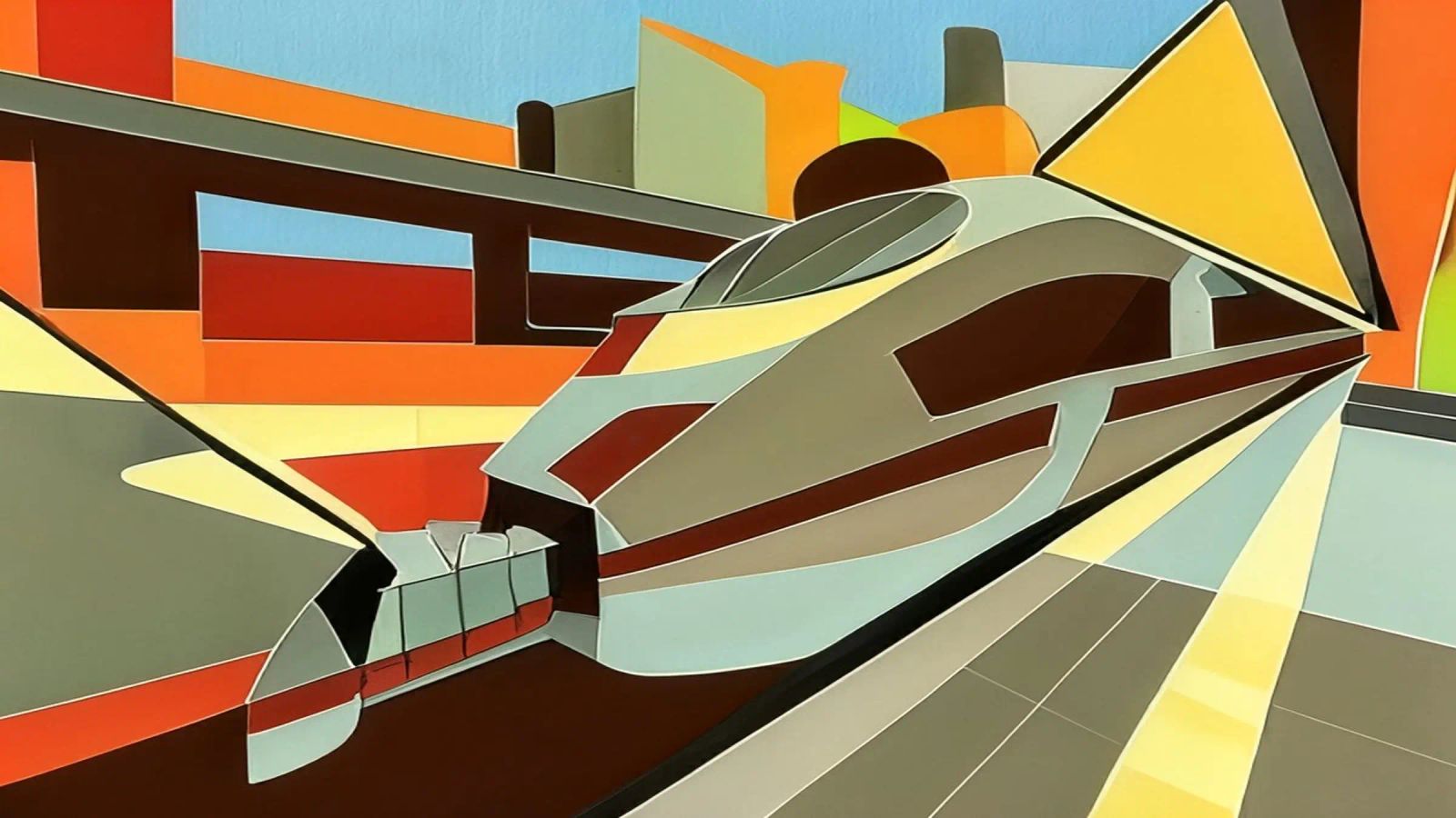 Excursion_view from station_2 canvas by Abstract Art by LK