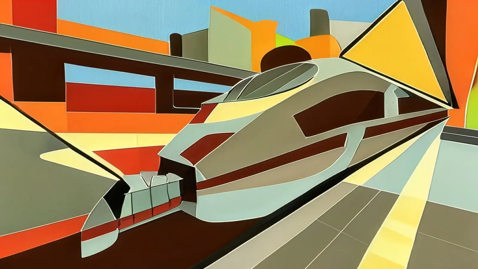 Escursione_vista dalla stazione_2 alluminio dibond da Abstract Art by LK