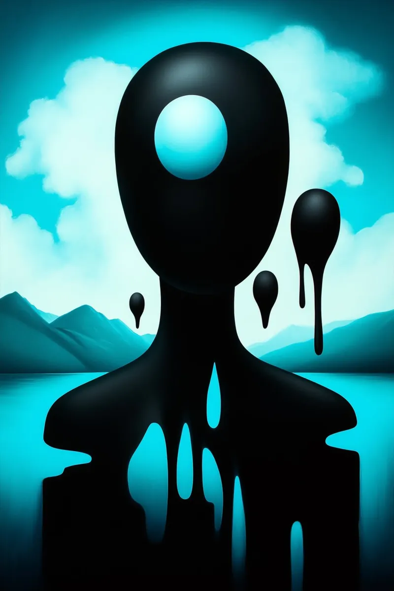 Dissolution of existence canvas by melipo-art