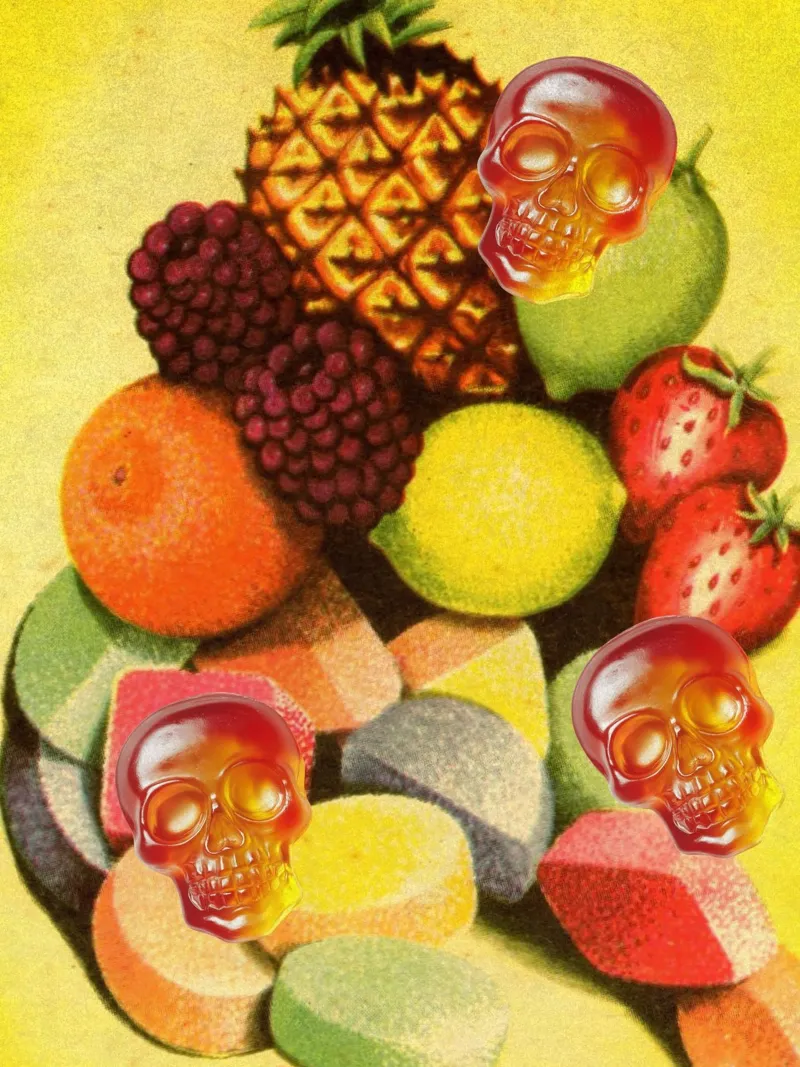 A collection of assorted fruits alluminio dibond da ramosashop